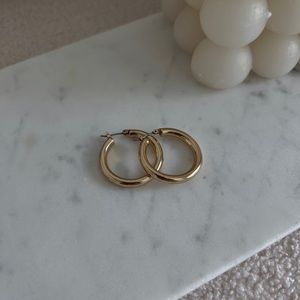 Gold hoop earrings